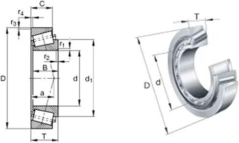 1pcs Bearing 30317 85x180x44.5 30317-A 30317J2 7317E Cone + Cup Single Row Tapered Roller Bearings in Saudi Arabia