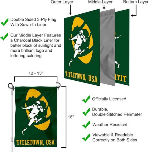 Packers Titletown USA Double Sided Garden Flag in Kuwait