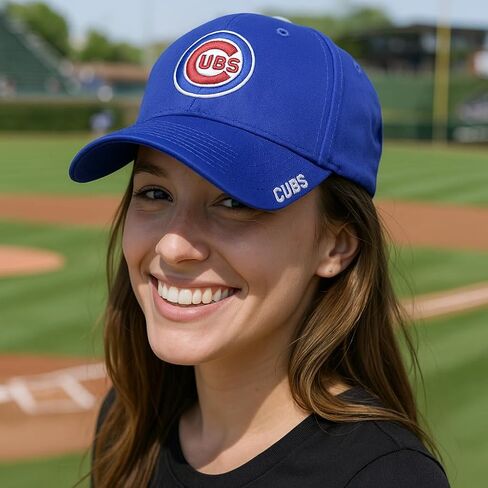 Officially Licensed Chicago Baseball Classic Edition MVP Blue Hat Adjustable Cubs Team Logo Embroidered Structured MVP Royal Sports Cap in Saudi Arabia