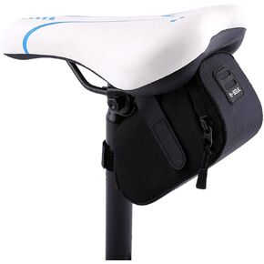 Lightweight Saddle Bag, Under Seat Storage, Easy Access for Fast Riding, Road and Mountain Bikes (BLACK) in Kuwait