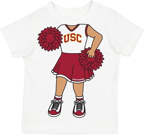 USC Trojans Southern California Heads Up Cheerleader Baby/Toddler Tshirt in Saudi Arabia