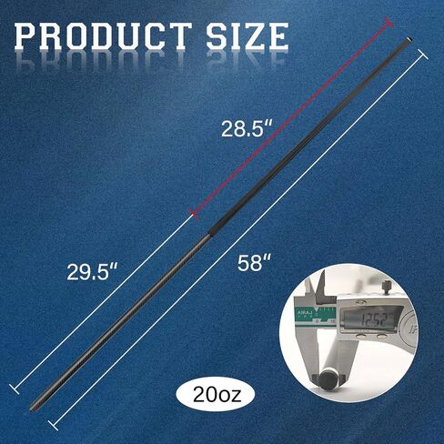 Carbon Fiber Pool Cue Stick Low Deflection Shaft Professional Billiard Cue Stick with Hard Case and Accessories,12.5mm Tip, 58",20OZ 21OZ in Kuwait