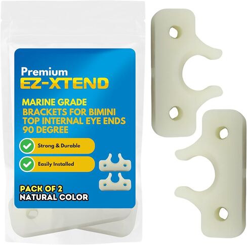 EZ-Xtend Brackets for Bimini Top Internal Eye Ends 90 Degree - Nylon Bimini Top Hardware in Saudi Arabia