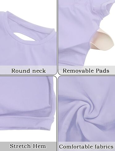 SEAUR Women's Open Back Workout Crop Tops Backless Yoga Shirts Gym Short Sleeve Compression Tee Sexy Going Out Top in Saudi Arabia