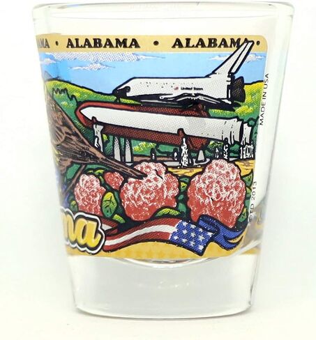 Alabama State Wraparound Shot Glass in Saudi Arabia