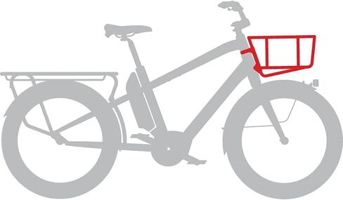 Benno City Front Basket - Fits All Models, Black in Saudi Arabia