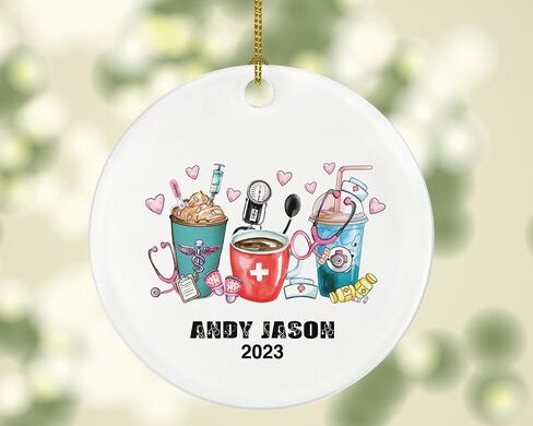 Dentist Personalized Christmas Ornament - Dental Hygienist Tooth Braces Dental Assistant Orthodontist First Christmas - Medical Student Gift in Saudi Arabia