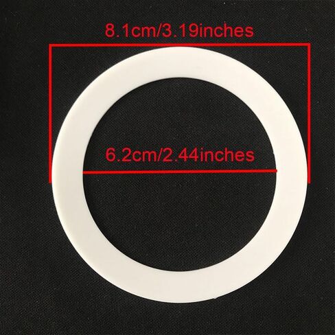 4pcs أختام سيليكون حلقات 3.19 "OD x 2.44" ID مرنة استبدال الطوقا البديل حشية سليكيك حلقات حشية سيليكون مقاوم للتسرب أغطية جرة ماسون التسرب ، إلخ in Saudi Arabia