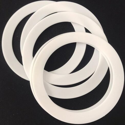 4pcs أختام سيليكون حلقات 3.19 "OD x 2.44" ID مرنة استبدال الطوقا البديل حشية سليكيك حلقات حشية سيليكون مقاوم للتسرب أغطية جرة ماسون التسرب ، إلخ in Saudi Arabia