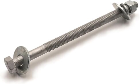 3/4 "-10 × 18 Hot Glvanized Hex Bolt Kit (10 مجموعات) W/ 20 غسالات مسطحة ، 10 صواميل ، 10 غسالات قفل تقسيم. الصف A307 ، 6" من الخيط - بواسطة Fastener Depot ، LLC in Saudi Arabia