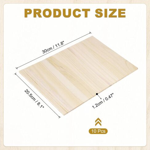 PATIKIL Wood Breaking Board 17mm Thick, 10 Pack Karate Martial Arts Boards Wooden Kick Board Training Accessory for Adult Taekwondo Punching Karate Practice Performing in Saudi Arabia