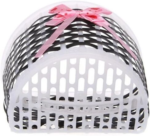 سلة دراجة Homoyooyo ، دراجة بلاستيكية مقود أمامي مقود Bowknot Storage Supplies Supplies Detachable Bicycle Diy Bike Decoration For Girls (Pink) in Kuwait