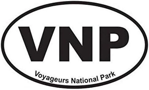 Voyageurs National Park Oval Sticker Decal Vinyl Euro VNP 5 "Woster Locker Locker Window - تلتصق بأي سطح in Saudi Arabia