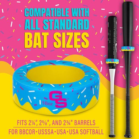 GOSPORTS البيسبول والكرة اللينة BAT دونات - 16 أوقية البيسبول DRIP BAT الوزن - الوردي in Saudi Arabia