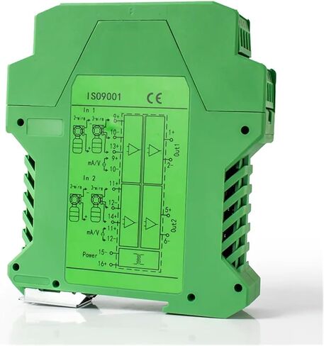 DC24V Signal Isolator 4 to 20mA 0 to 10V 1 in 1 Out Analog Signal Isolator 4-20mA to 0-10V 4-20mA to RS485 Signal Converter Isolator(1 in 2 Out,1-5V_Output 0-10V) in Kuwait