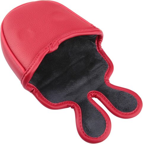 Golf Club Mallet Center Shaft Putter Head Cover Soft Leather with Embroidery Magnetic Closure in Saudi Arabia