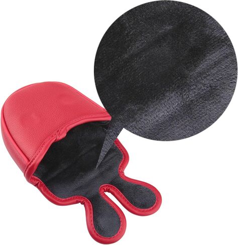 Golf Club Mallet Center Shaft Putter Head Cover Soft Leather with Embroidery Magnetic Closure in Saudi Arabia