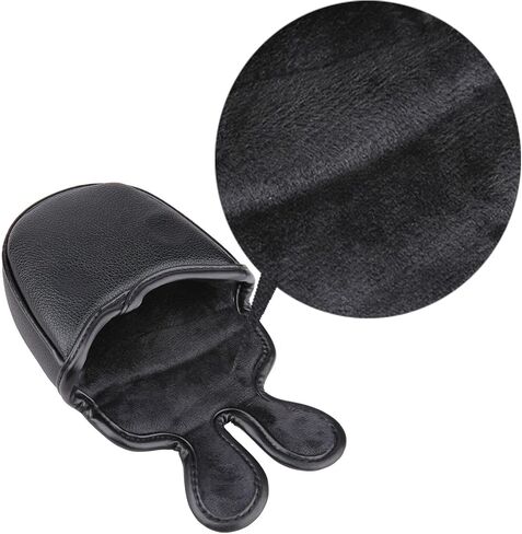 Golf Club Mallet Center Shaft Putter Head Cover Soft Leather with Embroidery Magnetic Closure in Saudi Arabia