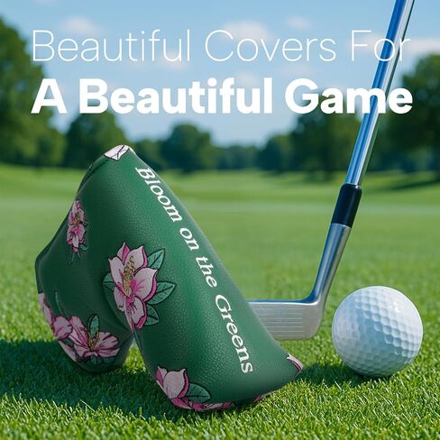 غلاف غلاف غلاف غلاف الشفرة مضرب Azalea تطريز نادي الغولف يغطي غطاء مضرب شفرة الجولف الجلدية مع الملاءمة المغناطيسية معظم العلامات التجارية in Kuwait