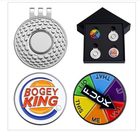 【Funny Golf Ball Markers Magnetic Hat Clips】 Hilarious Novelty Gift for Golfers - 2 Sets Quirky Design with Unique Patterns,Golf Course Accessories. Perfect Present for Golfers in Saudi Arabia