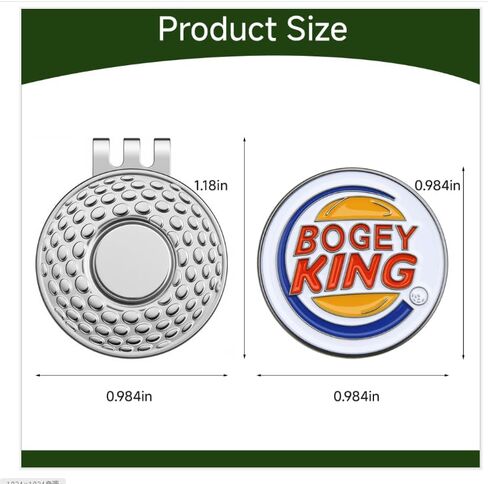【Funny Golf Ball Markers Magnetic Hat Clips】 Hilarious Novelty Gift for Golfers - 2 Sets Quirky Design with Unique Patterns,Golf Course Accessories. Perfect Present for Golfers in Saudi Arabia