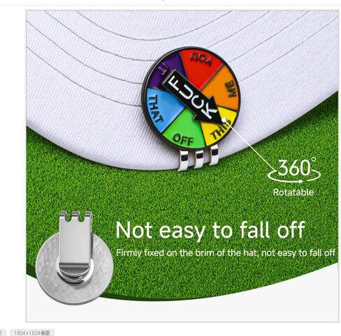 【Funny Golf Ball Markers Magnetic Hat Clips】 Hilarious Novelty Gift for Golfers - 2 Sets Quirky Design with Unique Patterns,Golf Course Accessories. Perfect Present for Golfers in Saudi Arabia