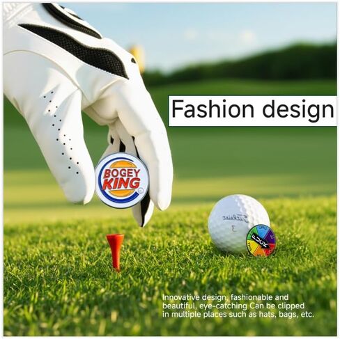 【Funny Golf Ball Markers Magnetic Hat Clips】 Hilarious Novelty Gift for Golfers - 2 Sets Quirky Design with Unique Patterns,Golf Course Accessories. Perfect Present for Golfers in Saudi Arabia
