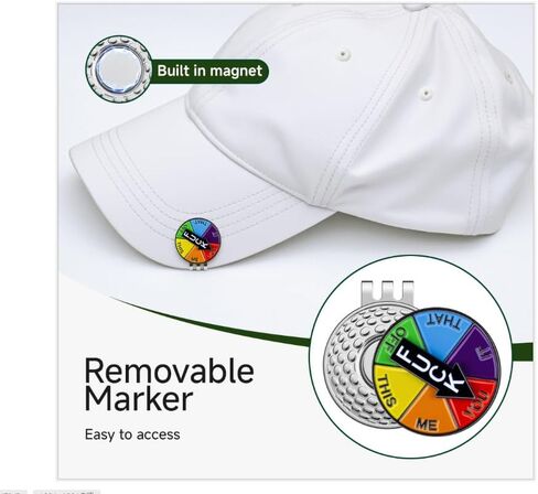 【Funny Golf Ball Markers Magnetic Hat Clips】 Hilarious Novelty Gift for Golfers - 2 Sets Quirky Design with Unique Patterns,Golf Course Accessories. Perfect Present for Golfers in Saudi Arabia