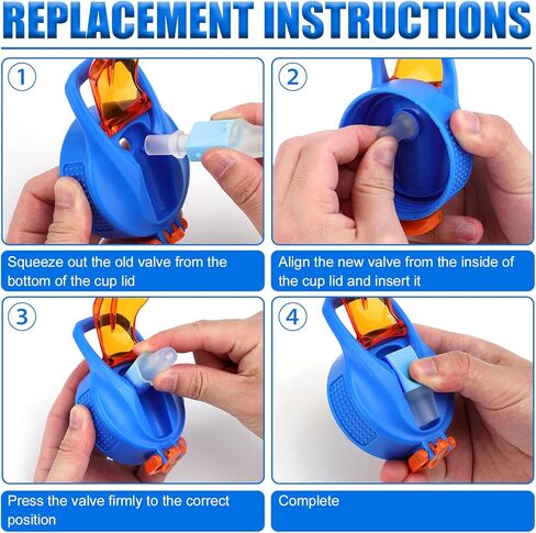 3pcs Bite Valve Replacement Parts for Zak Designs Water Bottle, Water Bottle Mouthpiece BPA Free Silicone Spout Replacement Lid for 15/15.5/16/19/25/27oz in Saudi Arabia