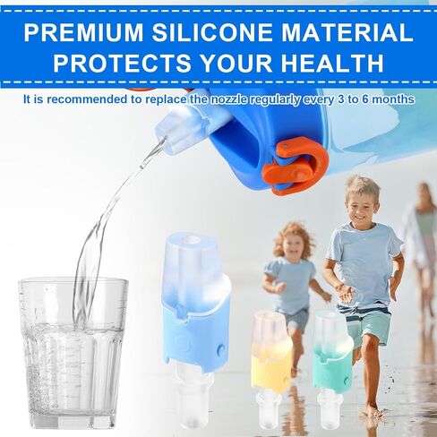 3pcs Bite Valve Replacement Parts for Zak Designs Water Bottle, Water Bottle Mouthpiece BPA Free Silicone Spout Replacement Lid for 15/15.5/16/19/25/27oz in Saudi Arabia