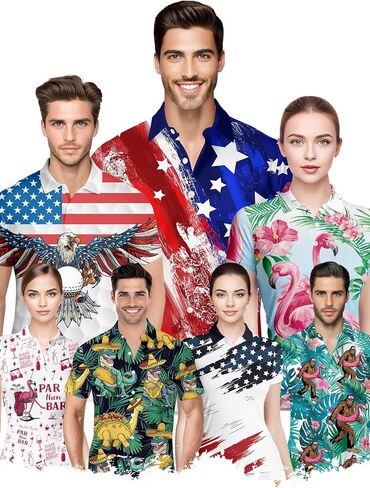 HIVICHI Funny Golf Shirts for Men Crazy Printed Pattern Colorful Wild Novelty Performance Moisture Wicking Mens Polo Shirt in Kuwait