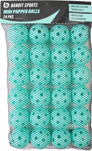 Mini Popper Balls. Plastic Baseballs Made of Impact Resistant and Rebounding Material, Practice Baseballs for Hitting & Training (Pack of 12 Mini Baseball Training Balls) in Kuwait