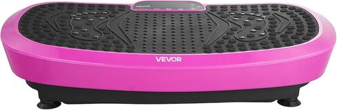 VEVOR Vibration Plate Exercise Machine, Whole Body Shaker for Lymphatic Drainage and Weight Loss, Home Workout Gym Fitness Equipment with 2 Resistance Bands, Vibrating Platform for Women Men in Saudi Arabia