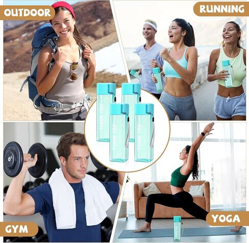 Maxdot 24 PCs شكرًا لك زجاجات المياه الجزء الأكبر 17 أوقية تقدير الموظف هدايا زجاجة مياه بلاستيكية قابلة لإعادة الاستخدام ملهمة ، شكرًا لك هدايا عودتها إلى مدرس School Amstrict (Multicolor) in Saudi Arabia