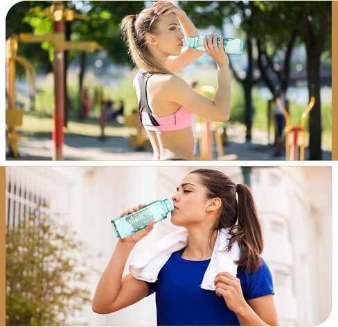 Maxdot 24 PCs شكرًا لك زجاجات المياه الجزء الأكبر 17 أوقية تقدير الموظف هدايا زجاجة مياه بلاستيكية قابلة لإعادة الاستخدام ملهمة ، شكرًا لك هدايا عودتها إلى مدرس School Amstrict (Multicolor) in Saudi Arabia