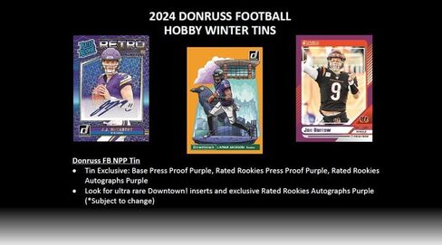 2024 Panini Donruss Football Winter Holiday Tin in Saudi Arabia