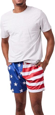Bioworld American Flag Men's Active Mesh Shorts in Saudi Arabia