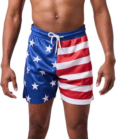 Bioworld American Flag Men's Active Mesh Shorts in Saudi Arabia