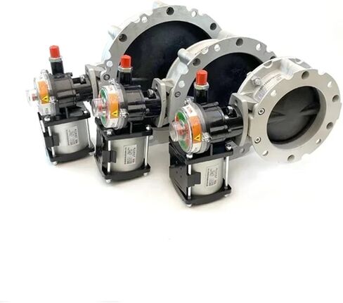 Double-flange Cement Butterfly valves Pneumatic Actuated Aluminum Alloy Butterfly Valve for Powdery and Granular material in Saudi Arabia