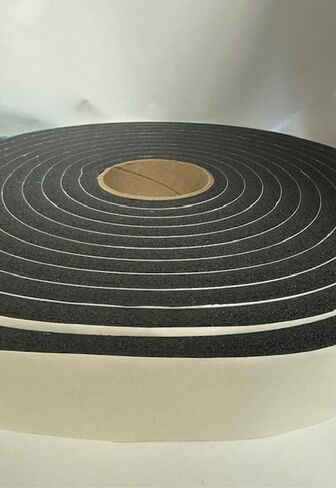 Generic Peak Weather Stripping Tape 1/2inch Thick Foam x 2 inch Wide x 300in. Long Black Black PVC Foam Tape in Saudi Arabia