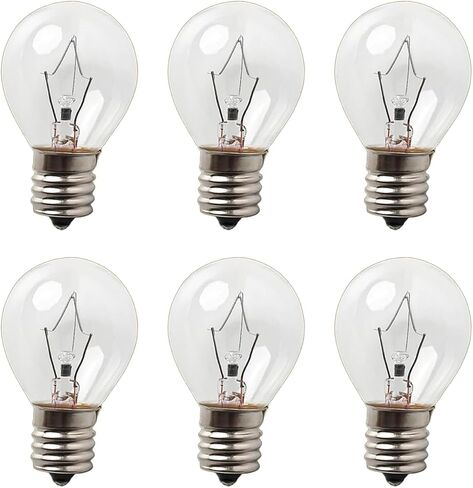 Lava Lamp Bulb 25 Watt ، S11 E17 Base 120 Volt لمبة استبدال Lava الأصلية لـ 14.5 بوصة مصابيح الحمم البركانية - أبيض دافئ - أبيض دافئ (S11-25W) in Kuwait
