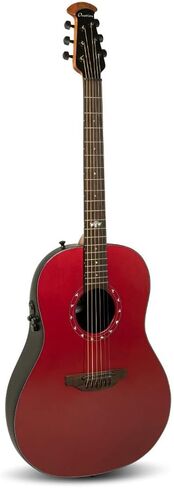 Ovation Ultra E 1516 Mid Depth Acoustic-electric Guitar - Vampira Red in Saudi Arabia