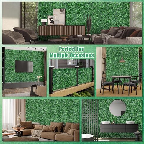 ألواح الجدران الاصطناعية ، 20'x20 '' 8pcs ألواح جدران العشب فو مع أوراق الوحش مقاوم للأشعة فوق البنفسجية ، خلفية خضراء جدار العشب الأخضر للحديقة في الهواء الطلق في الهواء الطلق ديكور الزفاف in Kuwait