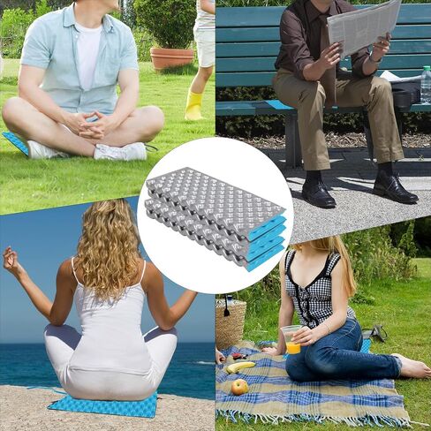 وسادة مقعد للمشي لمسافات طويلة من رومبام ، وسادة جلوس Z Ultralight قابلة للطي للتخييم في الهواء الطلق في الهواء الطلق ، الأزرق 2pc in Kuwait