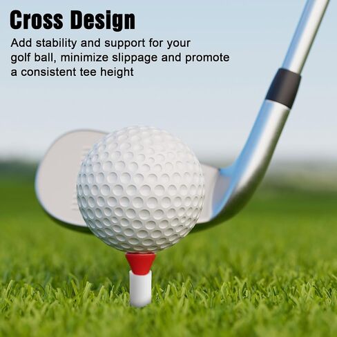 Rubber Tees for Golf Mats, 5 Pack Golf Mat Simulator Tees for Driving Range & Indoor Outdoor Practice Mat Tee Adaptor Size 1.5’’ Flight White Black Tee Holder Set for Hitting Mats in Saudi Arabia