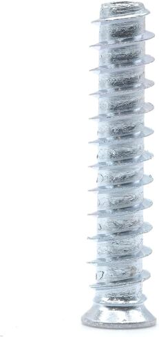 replacementscrews M6.2 × 30 مم (1/4 في × 1-3/16 بوصة) مسامير يورو - 2.2 مم الملعب (11.5 TPI) - رأس مسطح ، محرك بوزي - مسامير خشبية مطلية بالزنك (حزمة 10) in Kuwait
