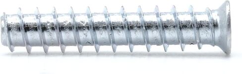 replacementscrews M6.2 × 30 مم (1/4 في × 1-3/16 بوصة) مسامير يورو - 2.2 مم الملعب (11.5 TPI) - رأس مسطح ، محرك بوزي - مسامير خشبية مطلية بالزنك (حزمة 10) in Kuwait