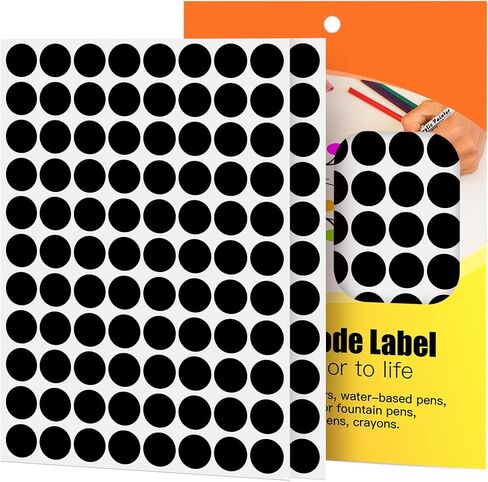White Dot Stickers 3/4 Inch,Round 1320 Pcs Color-Coding Labels,Sticky Circle Dots for Office,Classroom,Library Organization in Saudi Arabia