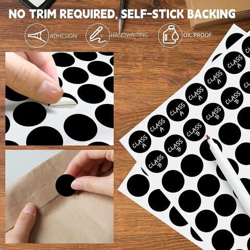 White Dot Stickers 3/4 Inch,Round 1320 Pcs Color-Coding Labels,Sticky Circle Dots for Office,Classroom,Library Organization in Saudi Arabia