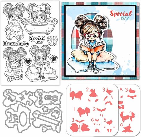 Globleleland التخرج موسم Clear Silicone Metal Women Women Back Backet Cutting Die Die Cuts Traduation Silhouette Paint Craft Stencil in Saudi Arabia